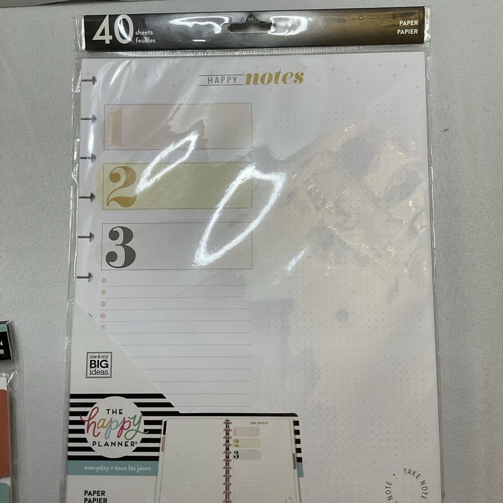 The Happy Planner Everyday Happy Notes Large Refill Pages 40sheets